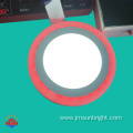 Inset and surface two color panel light
